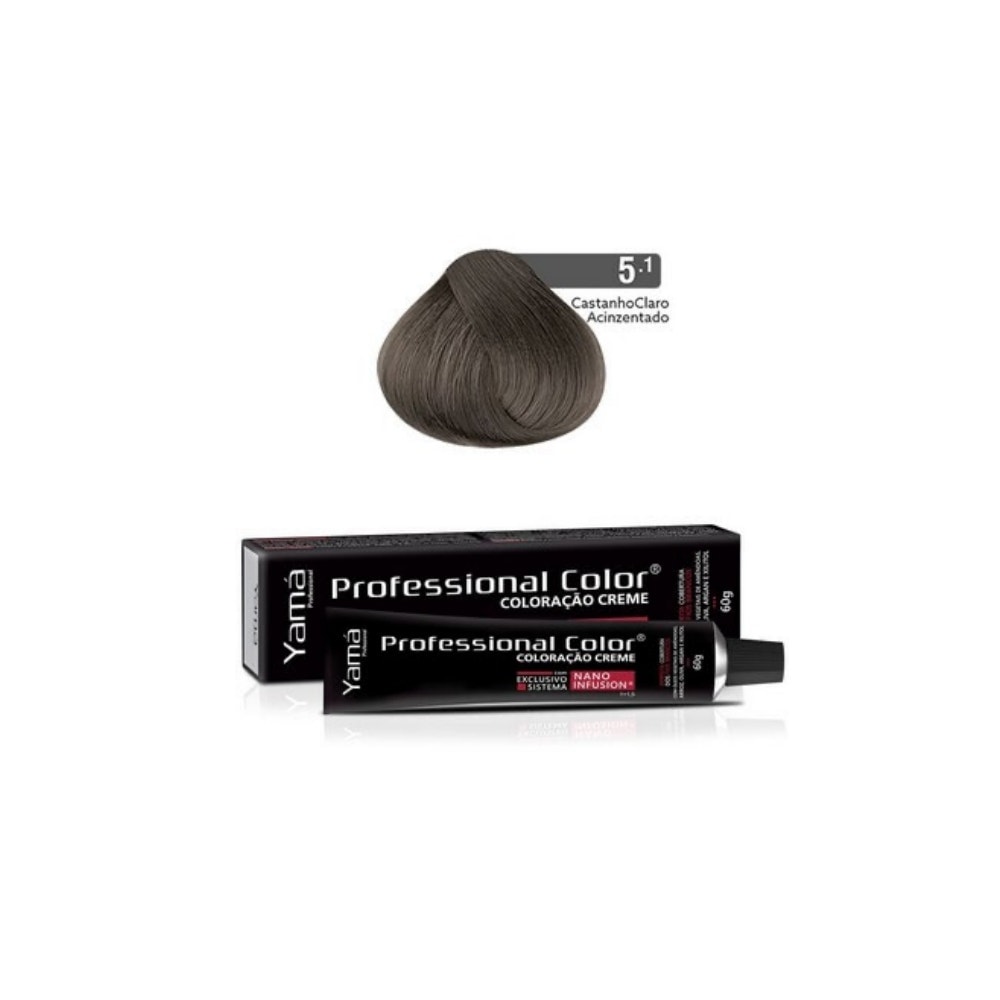 Tintura Yama Nano Infusion 5.1 Castanho Claro Acinzentado - 60 g