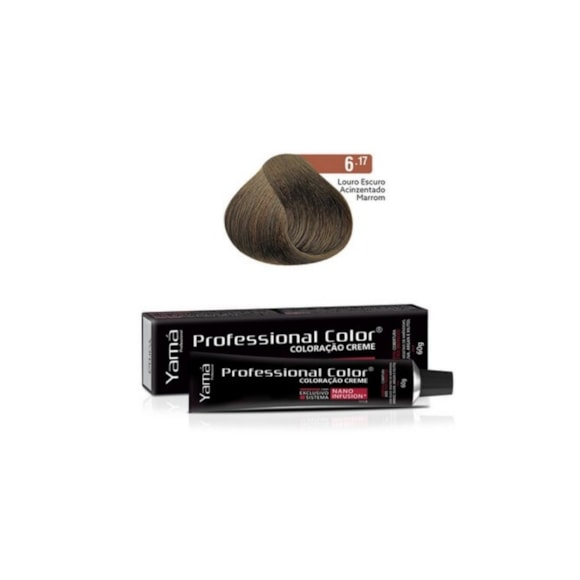 Tintura Yama Nano Infusion 6.17 Louro Escuro Acinzentado Marrom