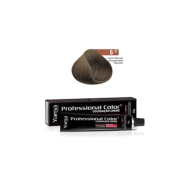 Tintura Yama Nano Infusion 6.17 Louro Escuro Acinzentado Marrom