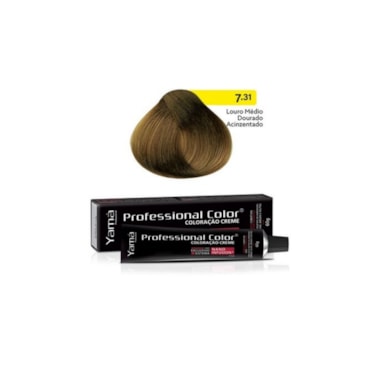 Tintura Yama Nano Infusion 7.31 Louro Médio Dourado Acinzentado