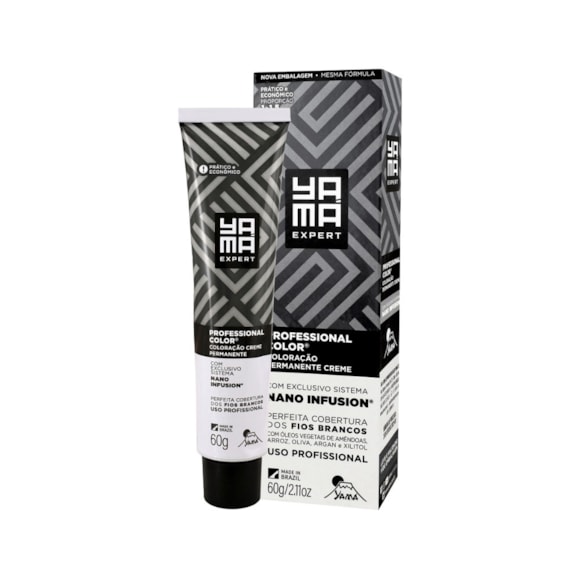 Tintura Yama Nano Infusion 7.4 Louro Médio Acobreado