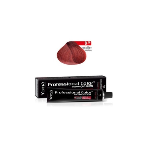 Tintura Yama Nano Infusion 8.66 Louro Claro Vermelho Intenso