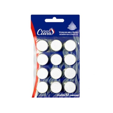 Toalha Desidratada Santa Clara Multiuso c/12un