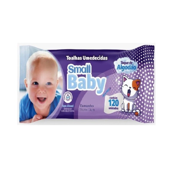 Toalha Umedecida Small Baby Com 120un