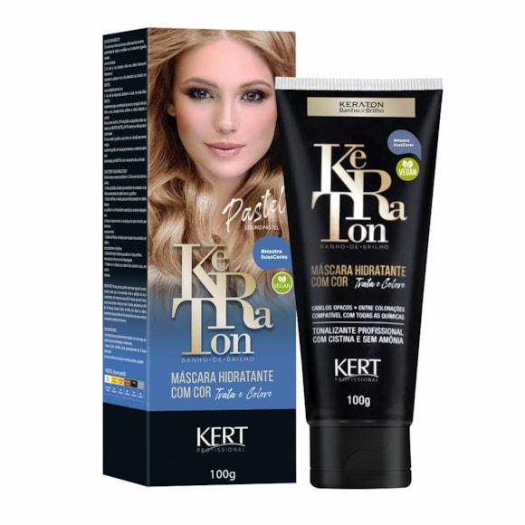 Tonalizante Banho De Brilho Keraton Louro Pastel 100g