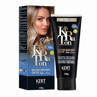 Tonalizante Banho De Brilho Keraton Platina Prata Claro