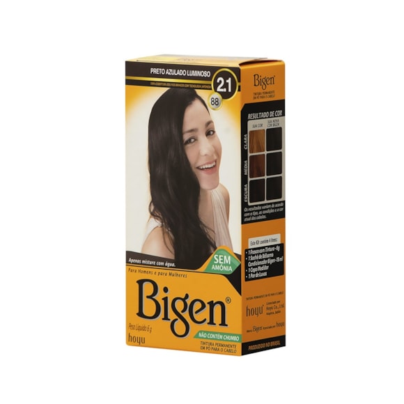 Tonalizante Bigen 2.1 Preto Azulado