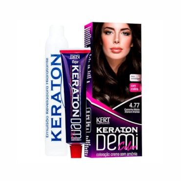 Tonalizante Demi Color 4.77 Castanho Médio Marrom Intenso