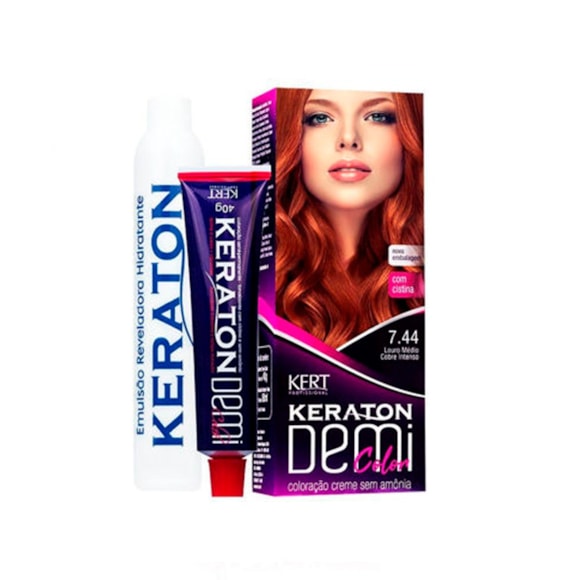 Tonalizante Demi Color 7.44 Louro Médio Cinza Intenso