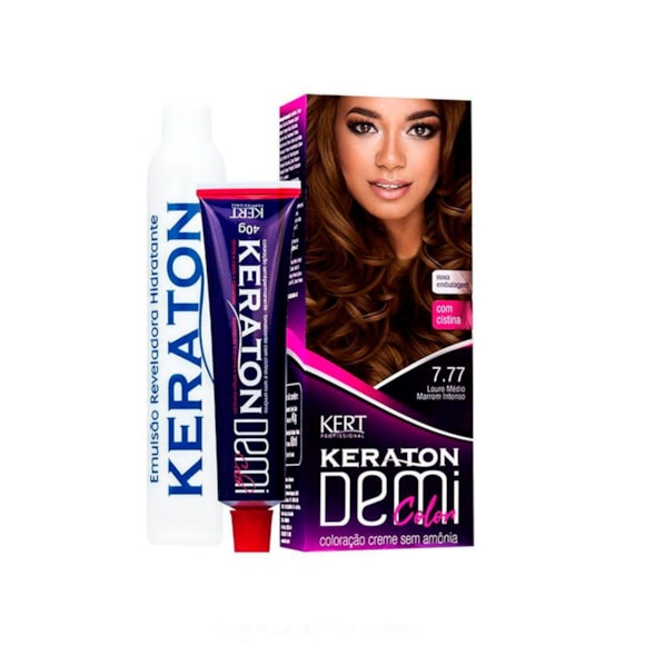 Tonalizante Demi Color 7.77 Louro Médio Marrom Intenso
