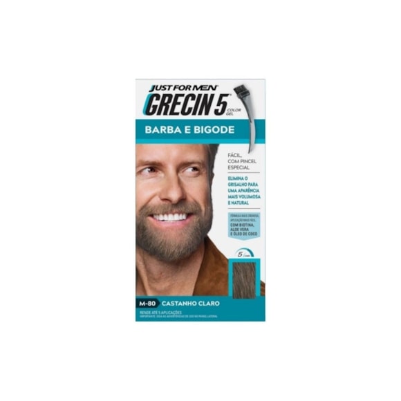 Tonalizante Grecin 5 Bigode Castanho Claro