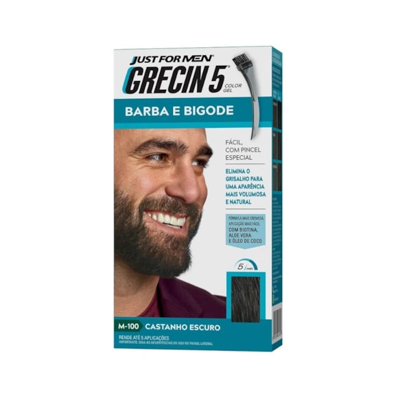 Tonalizante Grecin 5 Bigode Castanho Escuro