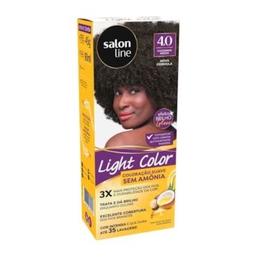 Tonalizante Light Color 4.0 Castanho Médio