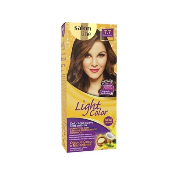 Tonalizante Light Color 7.7 Marrom Dourado