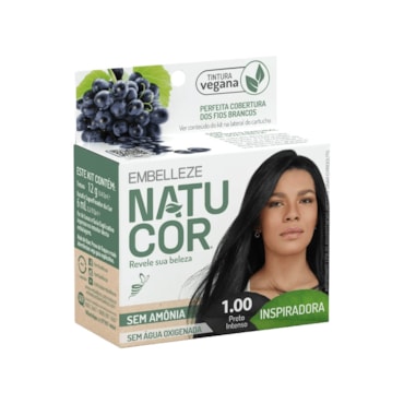 Tonalizante Natucor 1.00 Tucuma Preto