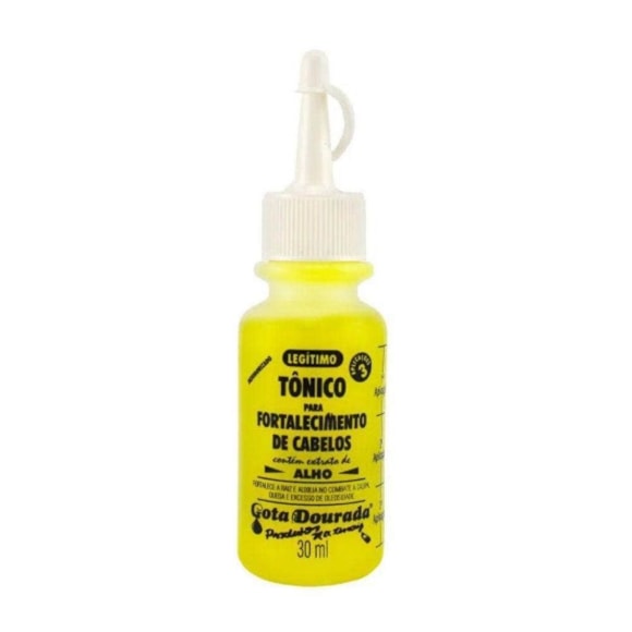 Tônico Capilar Gota Dourada Fortalecimento Alho 30ml