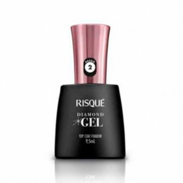 Top Coat Fixador Risqué Diamond Gel Cremoso 9,5ml