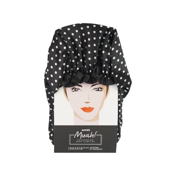 Touca Banho Muah Luxo Cetim 