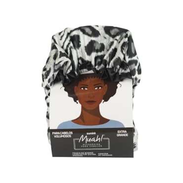 Touca Banho Muah Luxo Cetim Extra Grande