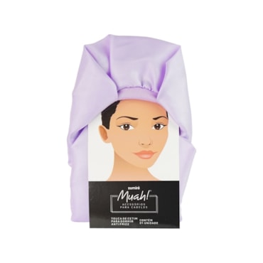 Touca Cetim Dormir Muah Anti Frizz