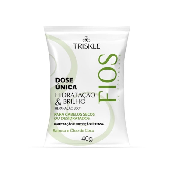 Triskle Dose Única Hidra E Brilho 40g