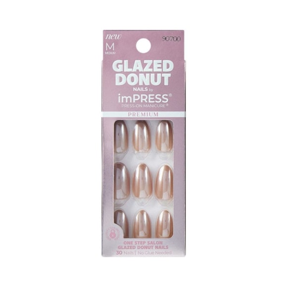 Unha Postiça ImPRESS Kiss New York Glazed Donut Chocolate Glazed IME09
