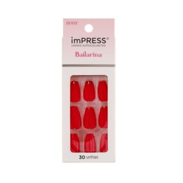 Unhas Postica Kiss Impress Md Bailarina Danty Bipam522br