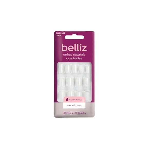 Unhas Postiças Belliz Quadradas 1200