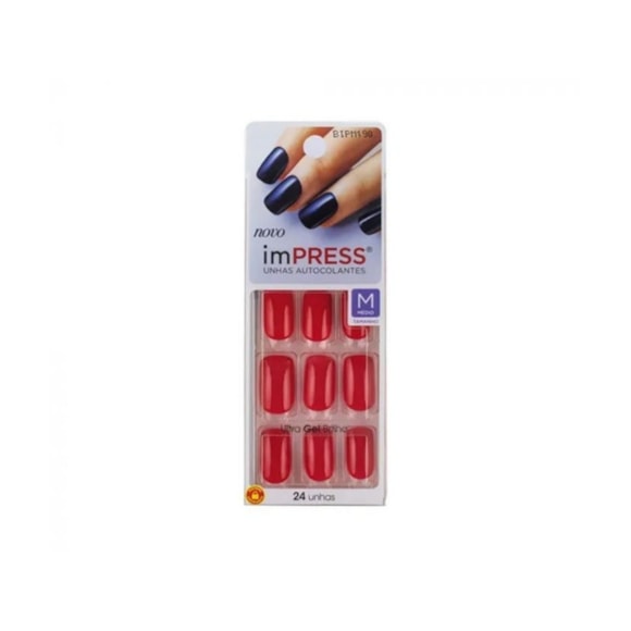 Unhas Postiças Kiss Impress Rather