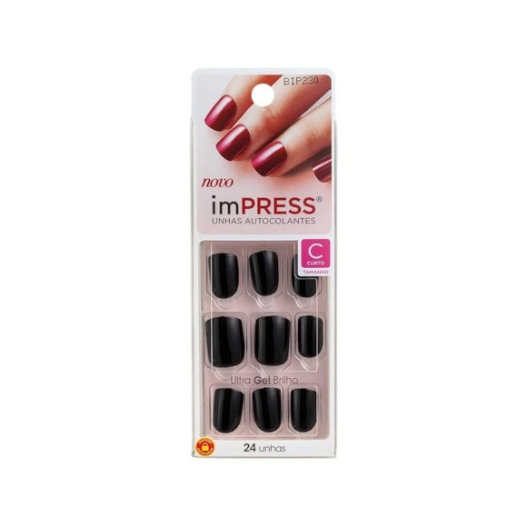 Unhas Postiças Kiss Impress Text Appeal