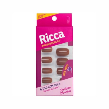 Unhas Postiças Ricca Nude Capuccino